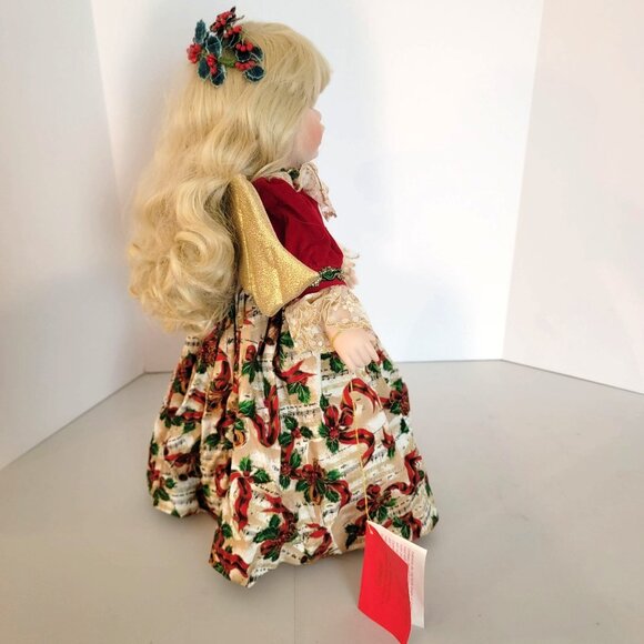 Goebel Heavenly Harmony Angel Doll Porcelain Musical Silent Night 16" 953/5000 - Picture 7 of 13